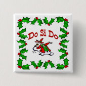 Square Dance Christmas Button (Voorkant)