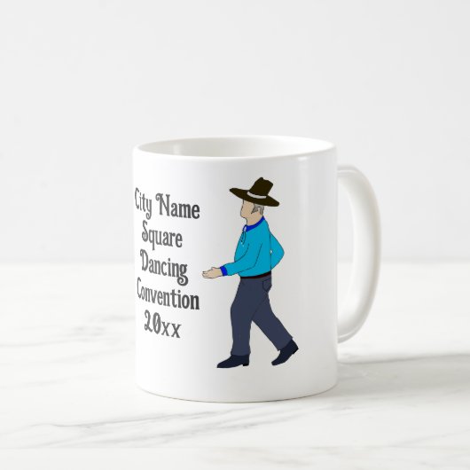 Square Dance Couple Koffiemok (Voorkant rechts)