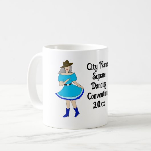 Square Dance Couple Koffiemok (Voorkant links)