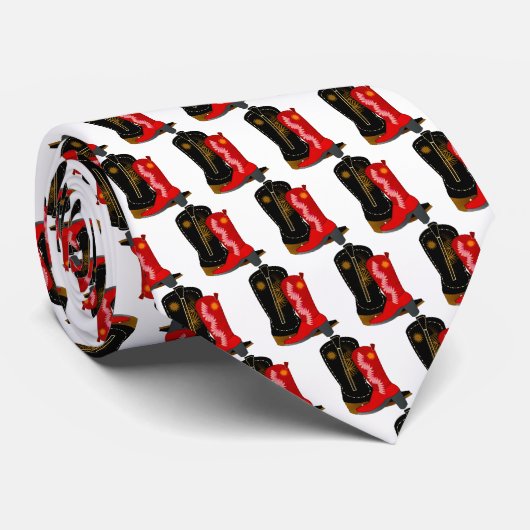 Square Dance Cowboy laarzen Stropdas (Opgerold)