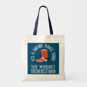 Square Dance Cowboy Westerne Dance Teacher Dancing Tote Bag (Voorkant)
