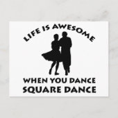 Square Dance Design Briefkaart (Voorkant)