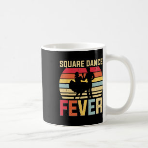 Square Dance Fever Cowboy Country Music Square Dan Koffiemok