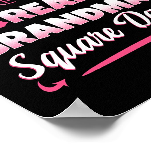 Square Dance Four Couples Folk Dancer Grandma Gran Poster (Hoek)