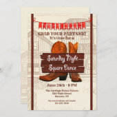 Square Dance Kaart (Voorkant / Achterkant)