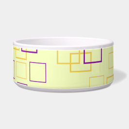 Square Dance Keramische Pet Bowl Voerbakje
