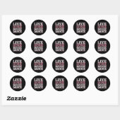 Square Dance Love Square Dancing Square Dance Gift Ronde Sticker (Vel)