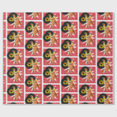 Square Dance of 50"s Dancers Gift Wrapping Cadeaupapier (Vlak)