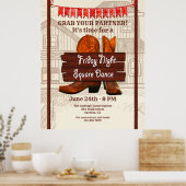 Square Dance Poster (Keuken)