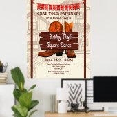 Square Dance Poster (Thuiskantoor)