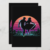 Square Dance Square Dancing Retro Kaart (Voorkant / Achterkant)