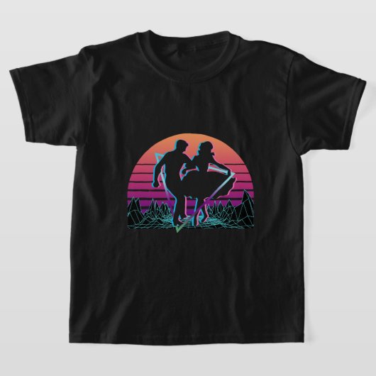 Square Dance Square Dancing Retro T-shirt (Laagn)
