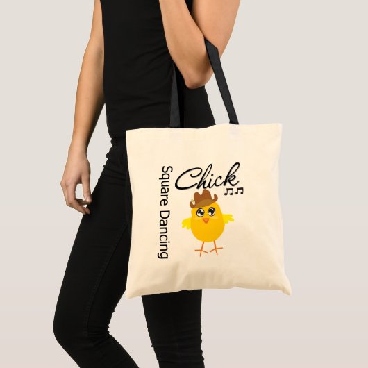 Square Dancing Chick Tote Bag (Voorkant (product))