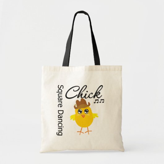 Square Dancing Chick Tote Bag (Voorkant)