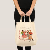 Square Dancing Grocery Bag Tote Bag (Voorkant (product))