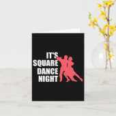 Square Dancing Kaart (Gele Bloem)