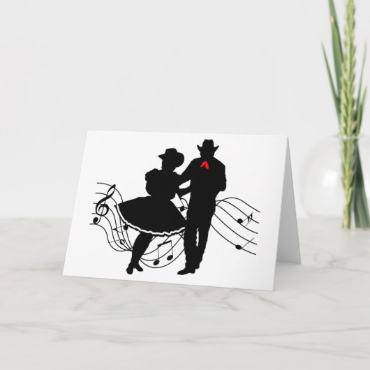 Square Dancing Kaart (Voorkant)