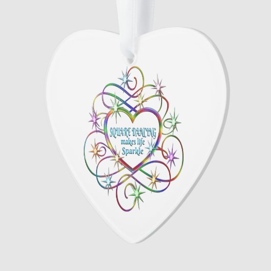 Square Dancing maakt Life Sparkle Ornament (voorkant)