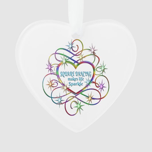 Square Dancing maakt Life Sparkle Ornament (voorkant)