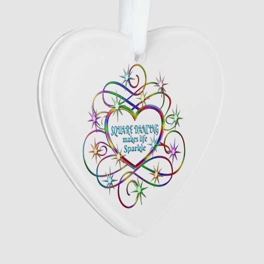 Square Dancing maakt Life Sparkle Ornament (voorkant)