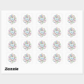 Square Dancing maakt Life Sparkle Vierkante Sticker (Vel)