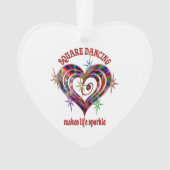 Square Dancing Sparkles Ornament (voorkant)