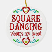 Square Dancing Warms My Heart Keramisch Ornament (Voorkant)