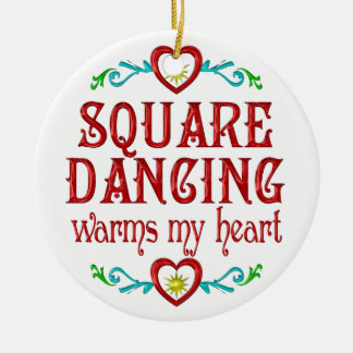 Square Dancing Warms My Heart Keramisch Ornament