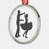 Square dansen metalen ornament (Links)