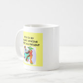SQUARE dansende kerst Koffiemok (Voorkant links)