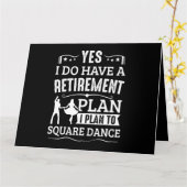 Square Dansis is mijn cardio Square Dance Kaart (Gele Bloem)