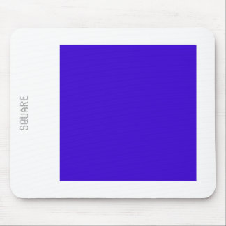 Square - Deep Blue en White Muismat
