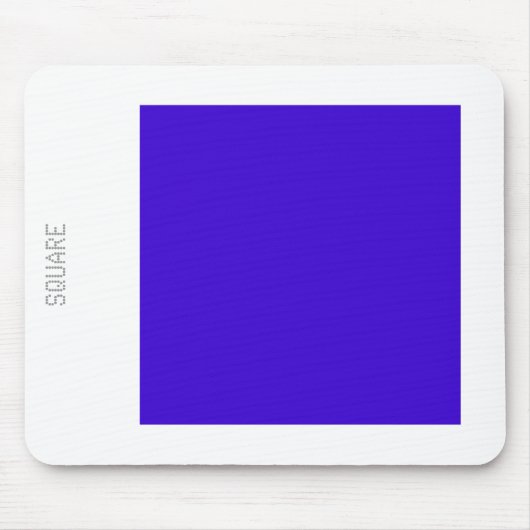 Square - Deep Blue en White Muismat (Voorkant)