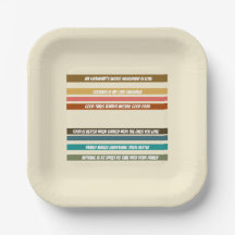 Square Dessert Bord Miami Sherbet Collectie