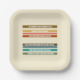 Square Dessert Bord Miami Sherbet Collectie