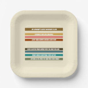 Square Dessert Bord Miami Sherbet Collectie