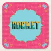 Square Diwali-Onderzetters Kartonnen Onderzetters (Voorkant)