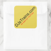 Square DJsTrains Logo stickers (Tas)