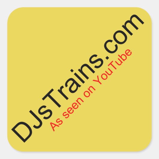 Square DJsTrains Logo stickers (Voorkant)