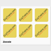 Square DJsTrains Logo stickers (Vel)