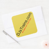 Square DJsTrains Logo stickers (Envelop)