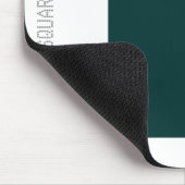 Square - Dk Green en White Muismat (Hoek)