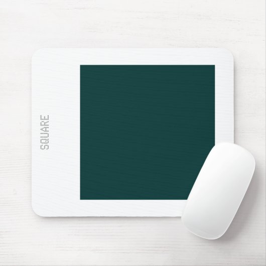 Square - Dk Green en White Muismat (Met muis)