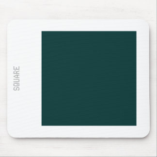 Square - Dk Green en White Muismat