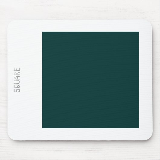 Square - Dk Green en White Muismat (Voorkant)