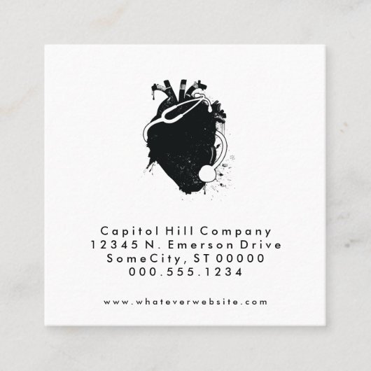 Square Doctor Afspraakherinnering Afsprakenkaartje (Voorkant)