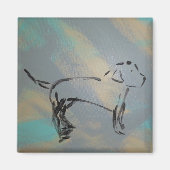 Square Dog Magnet (Voorkant)