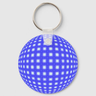 Square Dot Wereldbol Sleutelhanger