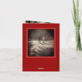 Square Double Happiness Modern Chinese Wedding Bedankkaart (Achterkant)