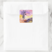 Square Dragon Sticker (Tas)